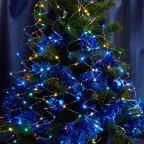 Гирлянда на елку LED мульти 10 веток 2м от батареек