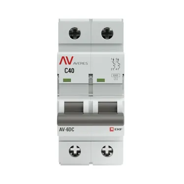 Выключатель автоматический AV-6 DC 2P 40A (C) 6kA AVERES