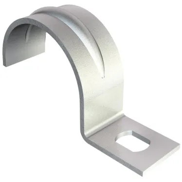 Скоба крепежная металлическая однолапковая 8мм