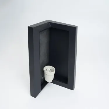 Светильник ДБУ Е27 без лампы IP54 черный