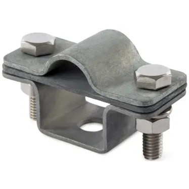 Держатель стержня молниеприемного D 16 мм, с фланцем, сталь