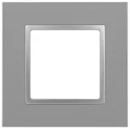 Рамка для розеток и выключателей Elegance 14-5011-03 Classic, на 1 пост, алюминий