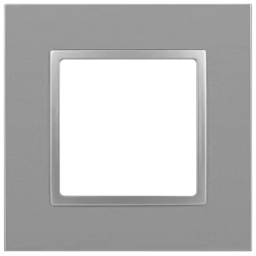 Рамка для розеток и выключателей Elegance 14-5011-03 Classic, на 1 пост, алюминий