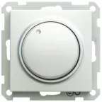 W59 светорегулятор (диммер) поворотный 400Вт 230В механизм МАТОВЫЙ ХРОМ