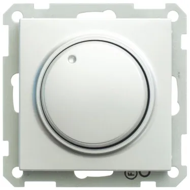 W59 светорегулятор (диммер) поворотный 400Вт 230В механизм МАТОВЫЙ ХРОМ