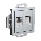 ATLASDESIGN РОЗЕТКА двойная HDMI+RJ45, кат.5Е, механизм, АЛЮМИНИЙ