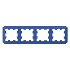 ATLASDESIGN ANTIQUE 4-постовая рамка, универсальная, АКВАМАРИН