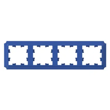 ATLASDESIGN ANTIQUE 4-постовая рамка, универсальная, АКВАМАРИН