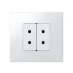 Розетка 2P узкая, под вилку CEE 7/16, 16А 250В, S27, белый