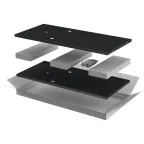 Комплект стенок боковых LINEA E 800мм шкафа 47U чер.