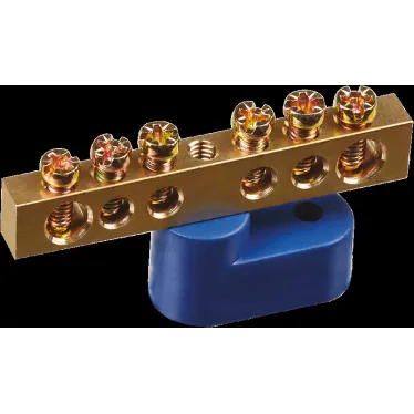 Шина нулевая на одном угловом изол NBB-M69-6C1/B