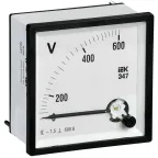 Вольтметр 600В 96х96 AC непосредственное включение Э47
