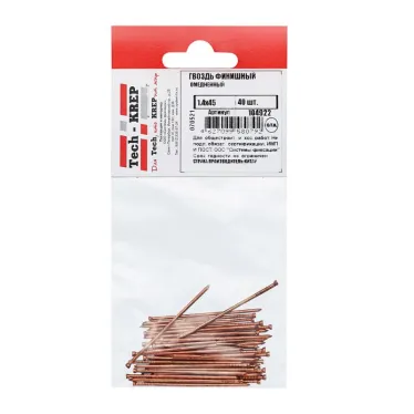 Гвоздь финишный 1.4х45 омедненный (40шт)