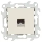 Розетка телефонная RJ11, слоновая кость