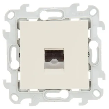 Розетка телефонная RJ11, слоновая кость