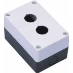 Пост кнопочный Ф22 2 места КП-101 с кабельным вводом для устройств сигнализации и управления белый