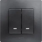 ETIKA Рамка 1 пост антрацит