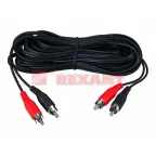 Шнур 2 RCA - 2 RCA, 1.5 м., черный