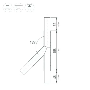 Светильник LGD-GERA-4TR-R74-20W Warm SP3000-Fruit (WH, 24 deg, 230V) (Arlight, IP20 Металл, 3 года) | 032462 | Arlight