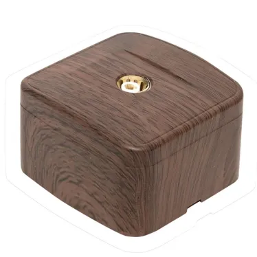 Розетка TV одноместная ОП Минск 75Ом 5-862МГц темное дерево