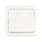 Quteo Кнопка 1 клавиша IP44 наружный белая 6А