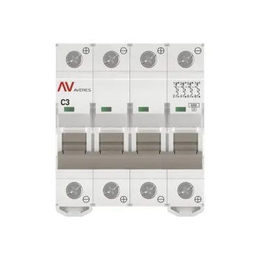 Выключатель автоматический AV-6 DC 4P 3A (C) 6kA AVERES