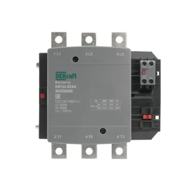 Контактор 265А 110В АС АС3 АС4 1НО+1НЗ КМ-102