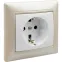 VALENA Розетка с заземлением в рамку белая