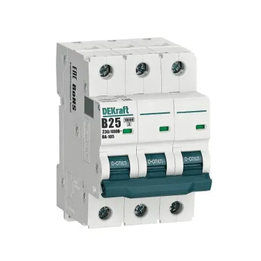 Выключатель автоматический 3P кривая B 25A 10кА ВА-105