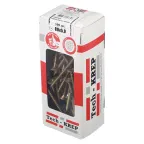 Шуруп универсальный 5х80 потайная головка, остроконечный, желтопассивированный (100шт) - коробка