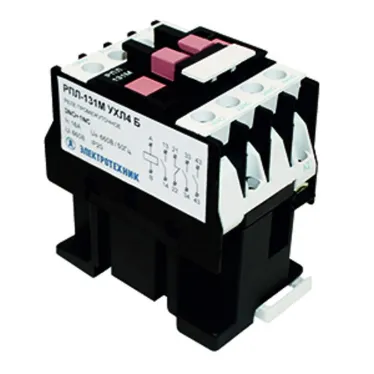 Реле промежуточное РПЛ-122М УХЛ4 Б, 220В/50Гц, 2з+2р, 16А, IP20