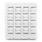 Маркировка бабочка Dкаб-1.9-4.1мм L-18мм,(16шт на пластине)