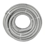 Труба гибкая 32мм с протяжкой серая (50м) Plast