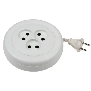 Удлинитель UR(6)-3-3m/УХ6-103 рулетка без заземл.,1300Вт, 3гн, 3м (5/20/600) UR(6)-3-3m