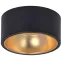 LIGHTING Светильник 4017 накладной потолочный под лампу GX53 черный/золото IEK