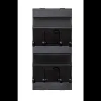 Connect Наклонный адаптер на 2хRJ45 коннектора, S-модуль, графит