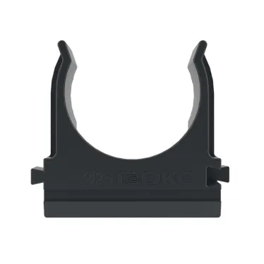 Держатель с защелкой д.25мм черный