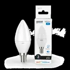 Лампа светодиодная LED 8 Вт 560 лм 6500К свеча холодный E14 AC 220В Elementary Gauss