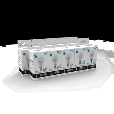 Лампа светодиодная LED 12 Вт 950 лм 6500К шар P45 холодный E14 AC 220В Elementary Gauss