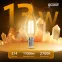 Лампа светодиодная Filament Свеча на ветру 13W 1100lm 2700К Е14 LED 1/10/50 | 104801113 | Gauss