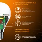 Лампа светодиодная LED 6,5Вт E14 220В 2700К шар | 105101107 | Gauss