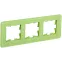 BRITE Рамка 3 поста РУ-3-2-Бр стекло эко грин RE IEK