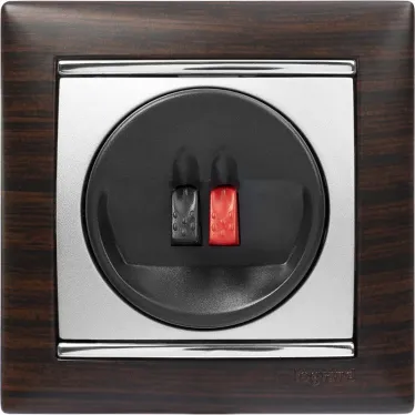 VALENA Рамка 1 пост темное дерево/серебро