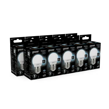 Лампа светодиодная LED Globe E27 9.5W 4100K | 105102210 | Gauss