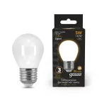 Лампа светодиодная Black LED Filament Шар OPAL E27 5W 420lm 2700K | 105202105 | Gauss