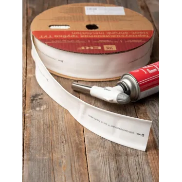 Трубка термоусаживаемая ТУТ нг 40/20 белая рулон PROxima