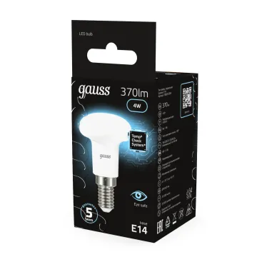 Лампа светодиодная LED 4Вт E14 220В 4100К Reflector R39 | 106001204 | Gauss