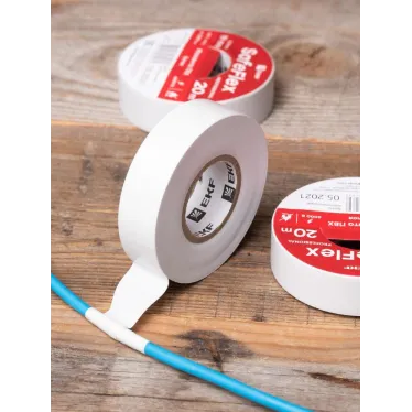 Изолента ПВХ белая 19мм 20м серии SafeFlex