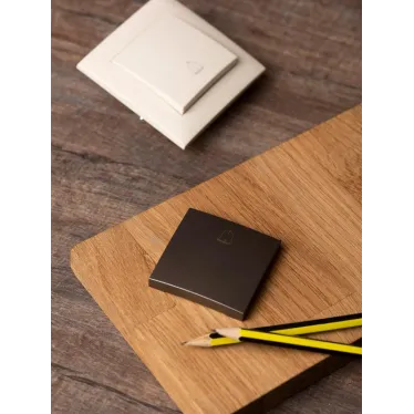 Валенсия лицевая панель кнопки звонка 10А графит