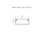 Кабель-канал серый RAL 7035 2-й замок в п/э 40х16 мм (56м/уп)